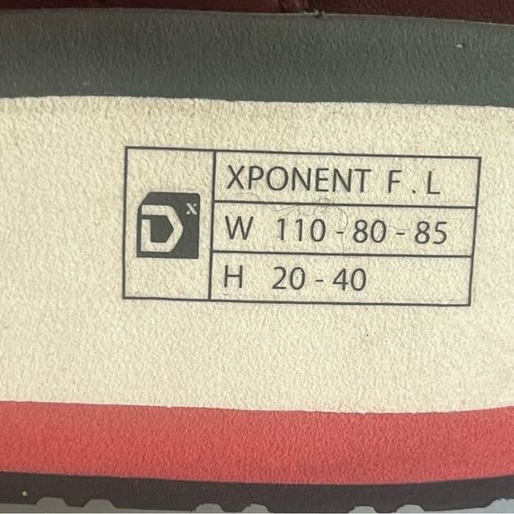 Deckers X Lab Women's Xponent Burgundy Strappy Platform Sandals Hook & Loop - Picture 7 of 14